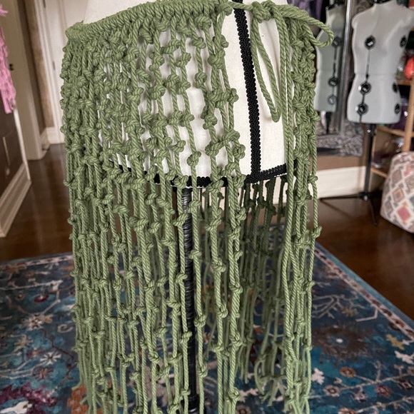Handmade Macramé Wrap Around Rope Skirt - Picture 13 of 16
